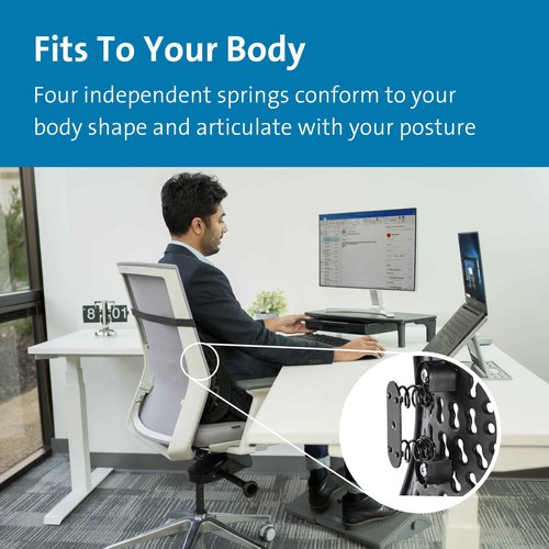 Kensington Smartfit Conform Back Rest (K60412WW),Black
