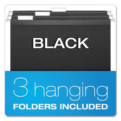Pendaflex Portable File Box, 11"H x 14" W x 11 1/8" D, Granite (41747)
