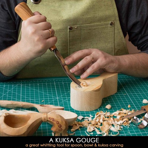 BeaverCraft NCT6 Cut Resistant Tape S14 Wood Carving Knives Kit Spoon Carving Tools