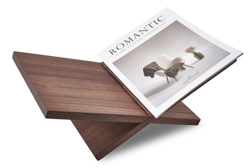 Honygebia Solid Wood Book Stands - Cross Frame Sapele Wooden Book Holder, Open Bookstand for Display and Reading, Suitable for Art, Bible, Cookbook, Easel, Magazine, Textbooks