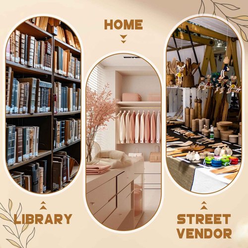 Marsui 2 Tier Rotating Bookmark Display Stand, 4 Sided Bookmark Sticker Holder, 360° Rotating No Assembly Required Clear Acrylic Sticker Holder for Vendors, Retail, Showcase, Tradeshow, 12.6" x 5.9"