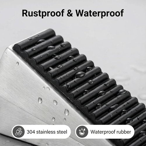 Heavy Duty Door Stopper by [Brand Name] - Adjustable Spring Wedge | 3-Inch Tall for Any Heavy Door