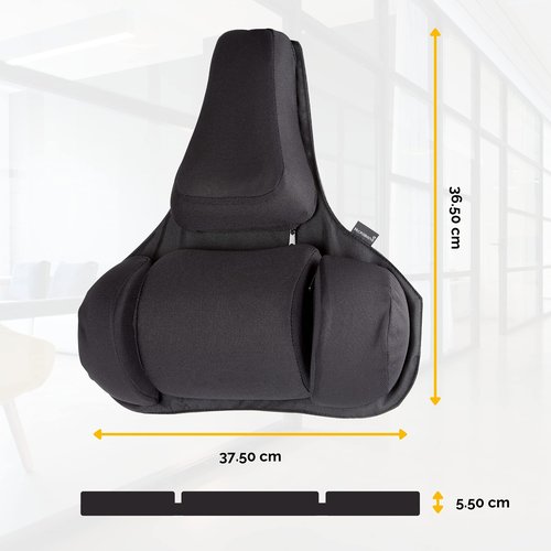 Fellowes Back Support and Foot Rest Bundle
