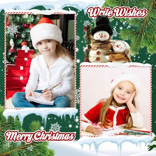 Yexiya Christmas Pencils Bulk for Kids Colorful Wood Pencils with Erasers, Snowman, Santa and Elk Design for Office School,12 Styles(336 Pcs)
