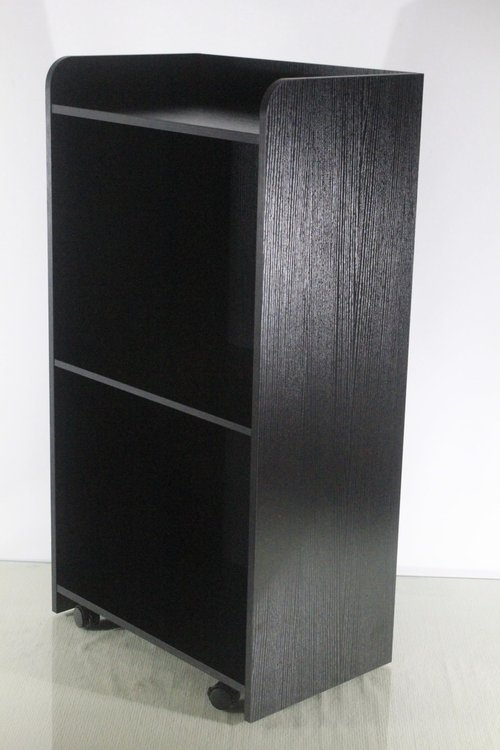 EastSideHX Lecterns & Podiums, Podium Stand with Wheels and Storage Layer, Portable Podium Reception Desk, Suitable for Church pulpits, Mobile lecterns for Meetings, and classrooms Black