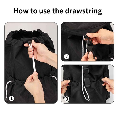 Ankyery Drawstring Backpack for Teen Girls Boys, Work College Travel 17 Inch Laptop Backpack, Cute Back to School Bookbag, Casual Daypack for Middle High School University Daily Use Gym