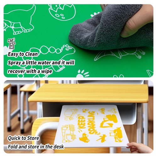 24 Pack Privacy Folders for Students, Plastic Testing Dividers for Classroom Durable Privacy Shields Board for Student Desks Teacher Must Haves, Includes 24 Pcs Labels