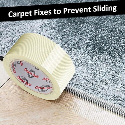 Reinforced Fiberglass Tape by [Brand Name] - 2 Inch x 30 Yards | Heavy-Duty 5.5 Mil Adhesive Strapping