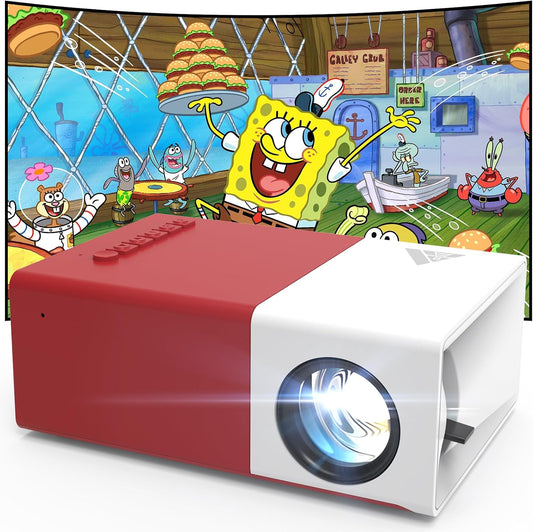 Skiennix Mini Portable Projector - 1080P HD with WiFi & Bluetooth | 170" Screen, Compatible with Phone & Laptop