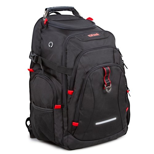OPACK Extra Large Backpack,TSA Friendly Durable Travel Backpack with USB Charging Port/Headphones Hole, Anti theft&Secure, Water-Resistant Big Business College bag Fits 17" Laptop