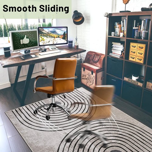 Office Chair Mat, Geometric Desk Chair Mat for Hardwood Floor, 48"x60" Floor Mat for Office Chair, No Slipping Modern Computer Chair Mat, Floors Protector for Office Home Work Game Rolling Chairs