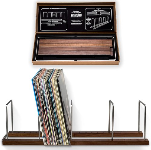 Optage Audio Vinyl Record Holder - Stylish Solid Walnut Storage for 100-150 LPs