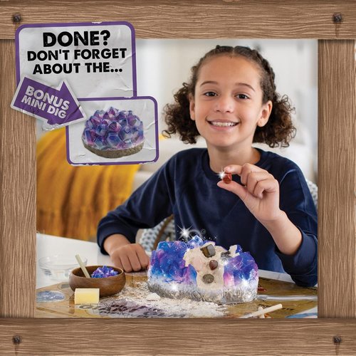 MindWare Dig It Up Giant Gem Discovery Kit | Engaging Geology Experience for Kids with 12 Real Gemstones - Ages 4+