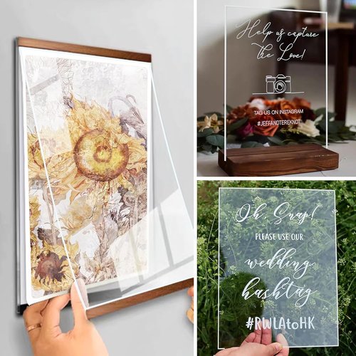Clear Acrylic Sheet by [Brand Name] - 24 x 36” | 1/4” Thick for Craft Projects, Signs & DIY