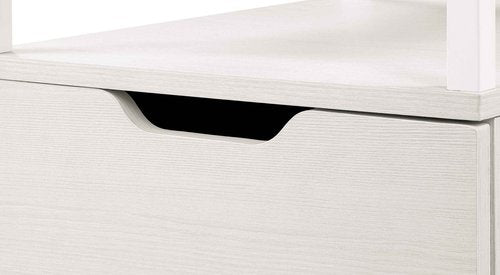 OSP Home Furnishings Contempo Mobile Cart, White