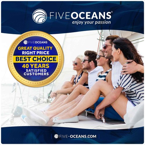 Five Oceans One-Arm Protractor for Navigations Charts - Nautical Protractor, Course Protractor - Chart Protractor Tool - FO1415
