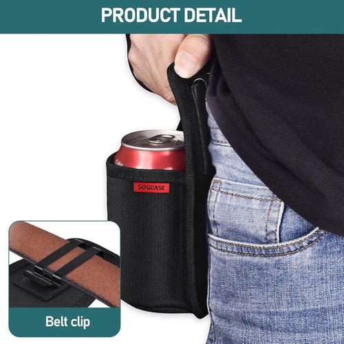 Beer Holster - Outdoor Drink Belt Holder for Water Bottles | Adjustable & Durable Design