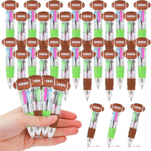 CZWZ Mini Multicolor Ballpoint Pens - 30 Pcs Cute 4-in-1 Assorted Ink Set for Birthdays & Parties