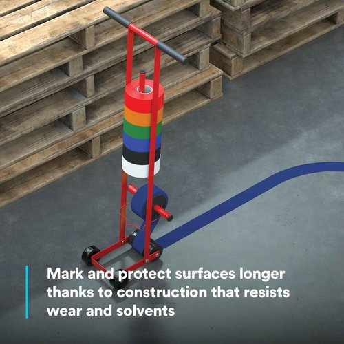 3M Vinyl Tape 471, Blue, 2 in x 36 yd, 5.2 mil