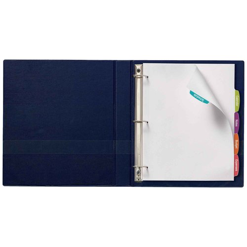 Avery Big Tab Printable White Label Dividers, 5-Tab with Easy Peel Labels, Dividers for 3 Ring Binders, 20 Sets (14434)