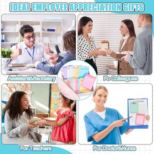 Qilery 100 Pcs Empowering Sticky Note Pads 3 x 4 Inch Employee Appreciation Note Pad Motivational Fun Cute Sticky Notepads Inspirational Self Stick Note Pad Gifts for Student Coworker Teacher Office