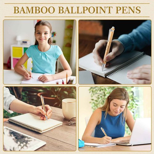 Gueevin 72 Pcs Christian Gift Mother's Day Gifts for Women Church Members Include 36 Inspirational Notebooks and 36 Motivational Bible Bamboo Pens for School Bible Study Groups Church Families