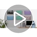 MINDEPOT Black Wall File Organizer 3 Pack - Hanging Office Document Holders
