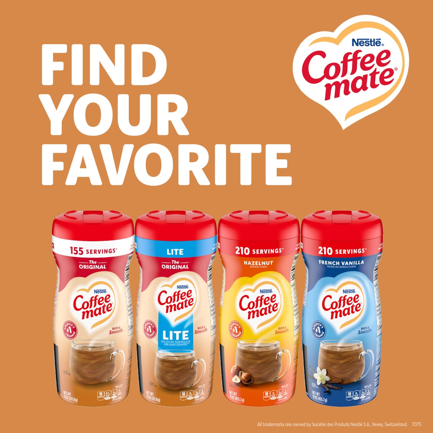 Nestle Coffee mate Coffee Creamer, Original, Powder Creamer, 11 oz Canister (Pack of 12)