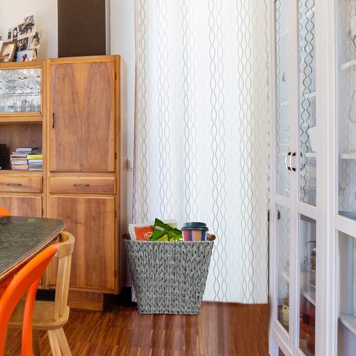 GRANNY SAYS Bundle of 3-Pack Wicker Baskets & 1-Pack Wicker Bathroom Wastebaskets