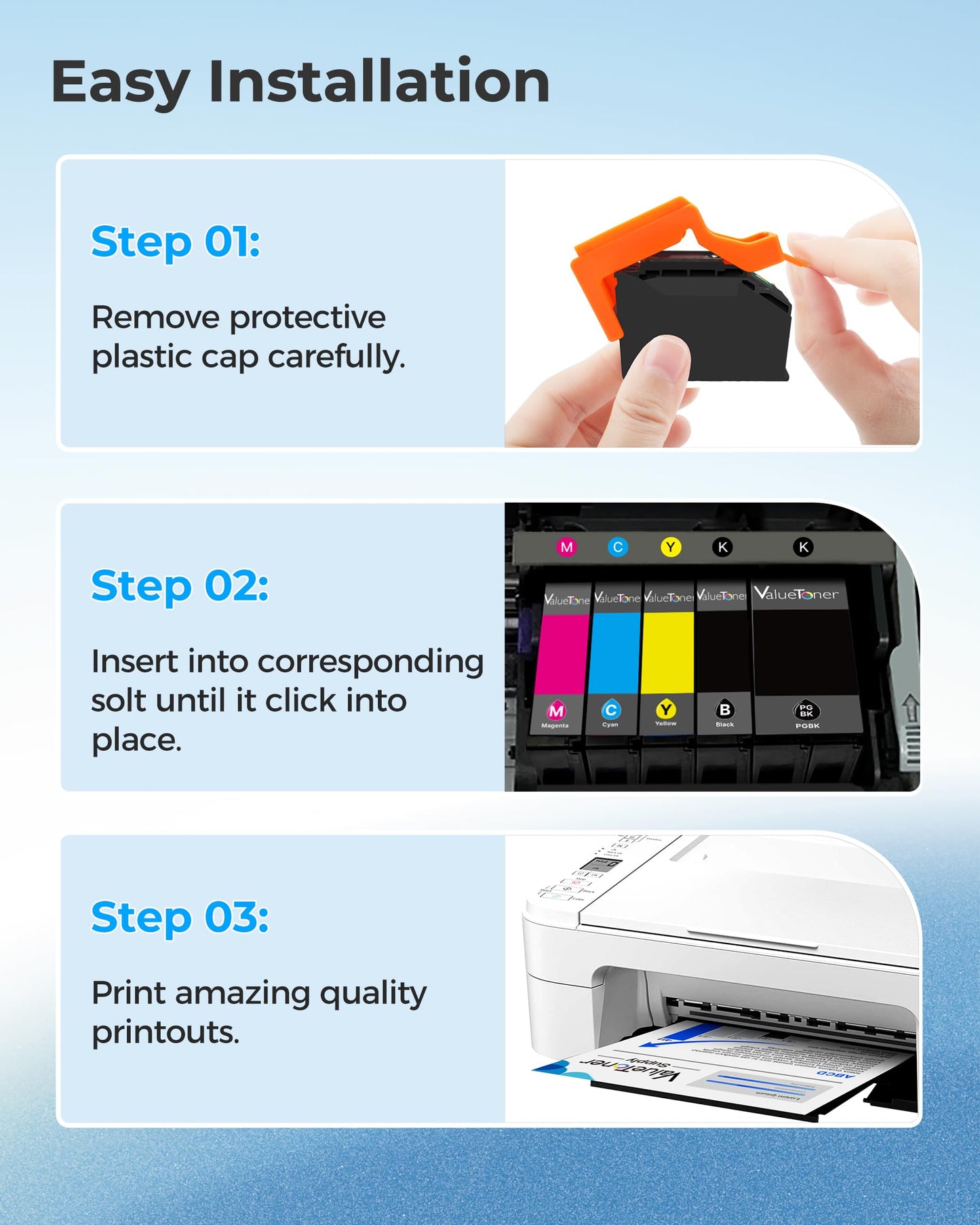 Compatible with 302XL 302 Ink Cartridges Multipack Remanufactured for Epson 302XL Ink Cartridges Combo Pack to use with Expression Premium XP-6100 XP6100 XP-6000 XP6000 Printer (Black, 2 Pack)