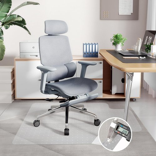 Heavy Duty Chair Mat for Carpet,36"x48",2.2mm,Office Floor Mat for Carpeted Floors,Under Desk Mat for Low Pile Carpet,Mat for Office Chair on Carpet