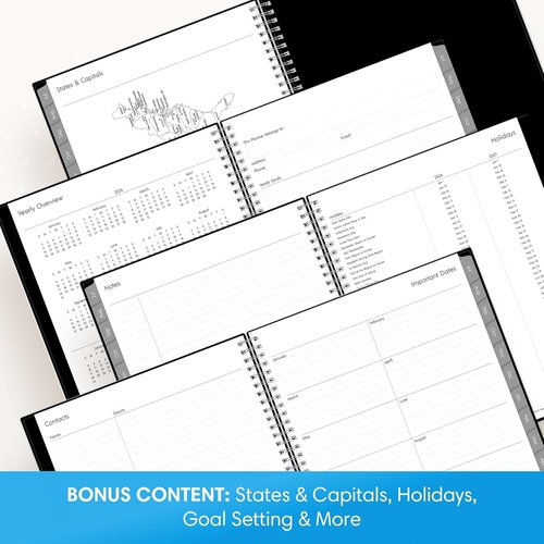 Blue Sky Academic Year Planner 2026-2027 | Weekly & Monthly Calendar, 7" x 9", Flexible Cover