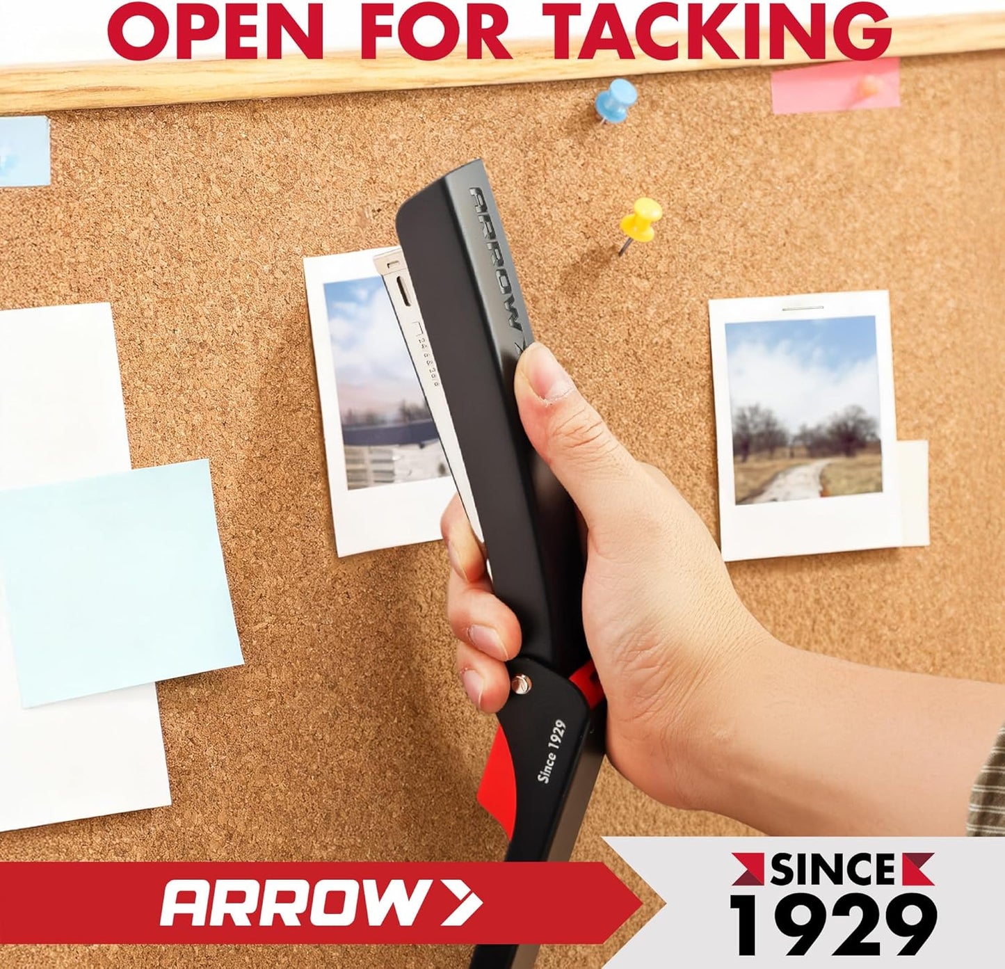 Arrow Full-Strip Stapler - 25 Sheets Capacity with 2520 Count Staples | Built-In Storage & Non-Slip Design