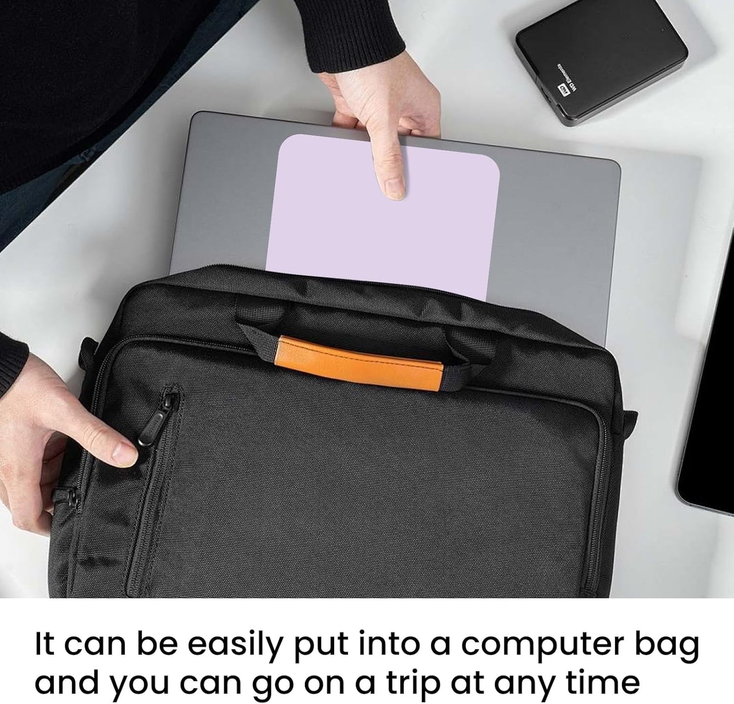 Small Mouse Pad by [Brand Name] - 6 x 8 Inch Flexible Design for Travel & Office Use | Purple