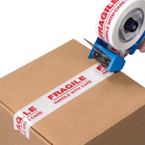 Tape Logic 2 Inch x 110 Yards Pre-Printed Packing Tape, "Inspected", 2.2 Mil Thick, Red/White, 18 Pack, for Packaging, Shipping, Moving, Home and Office