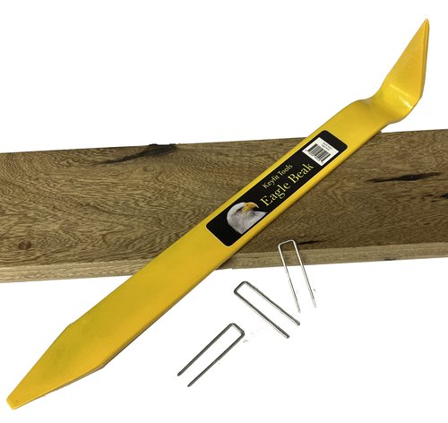 Keyfit Tools Eagle Beak Hardwood Flooring Staple Remover Puller Tool Siding Puller for 16, 18 gage 2" Staples Compatible with Bostitch & All Brands of Installation Construction Nailer & staplers