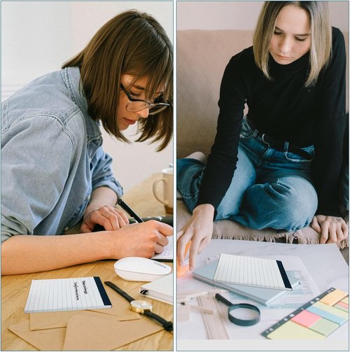Nichela 20 Pack Small Notepads - 3 x 5 Inch Ultra Quality Lined Memo Pads | Perfect for Office Use