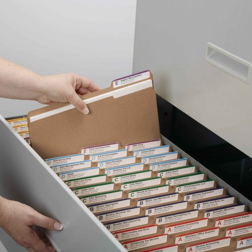 Smead File Folder, Reinforced 1/3-Cut Tab, Letter Size, Kraft, 100 Per Box (10734)