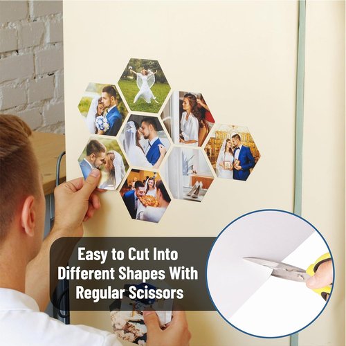 Mr. Pen Magnetic Sheets - Adhesive Backing for Easy Use | 12" x 16" | 5 Pack Flexible Magnet Paper