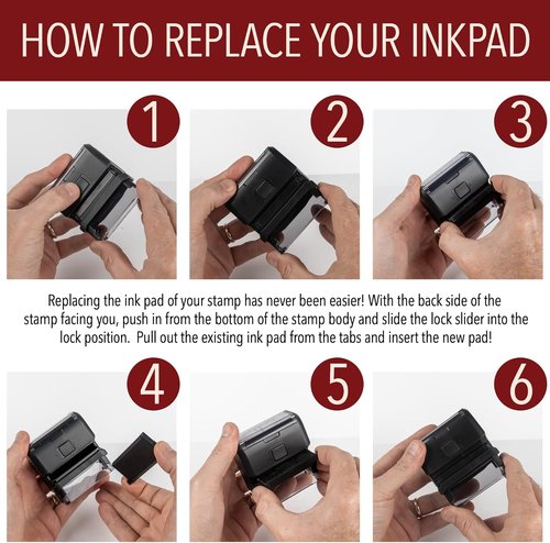Custom Signature Stamp - Upload Your Own Design | Self-Inking Blue Stamp