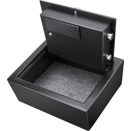 Barska Digital Keypad Security Safe Box – 0.15 Cu Ft Solid Steel Top-Opening Drawer Safe with Deadbolts for Home, Office, Jewelry, Cash, and Valuables