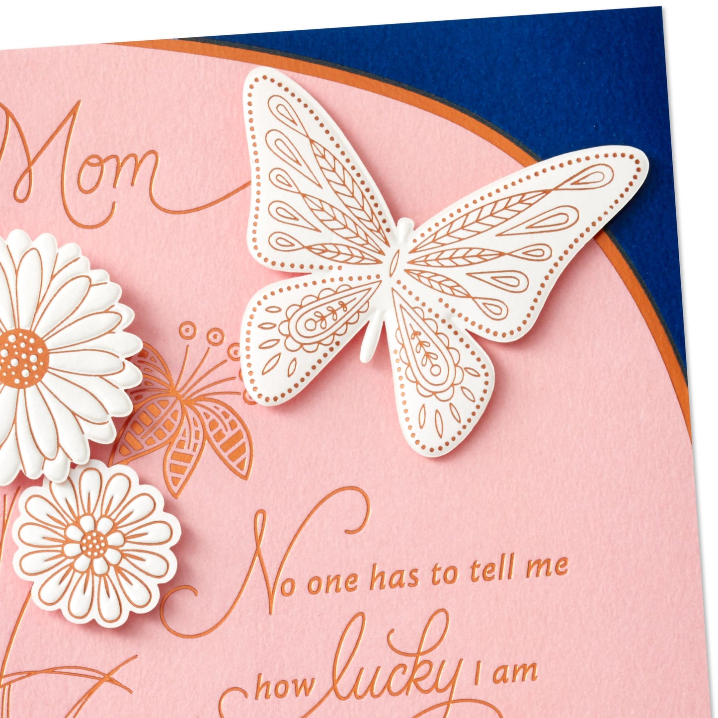Hallmark Mothers Day Card from Daughter (How Lucky I Am) Butterfly Card for Mom