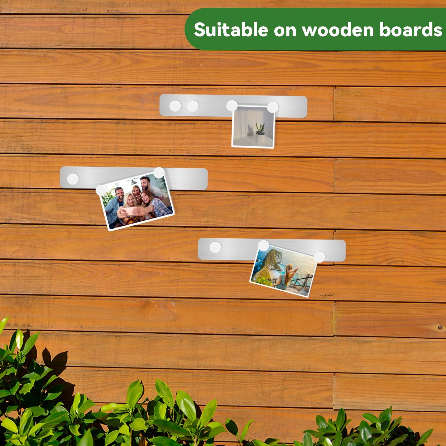 ZDZBLX Magnetic Board 6Pcs, Magnet Bulletin Board Frameless Stainless Steel Iron Board Strips, Adhesive Backing Metal Magnet Boards,Memo Strip for Wall School Office Home Use,Includes 10 White Magnets