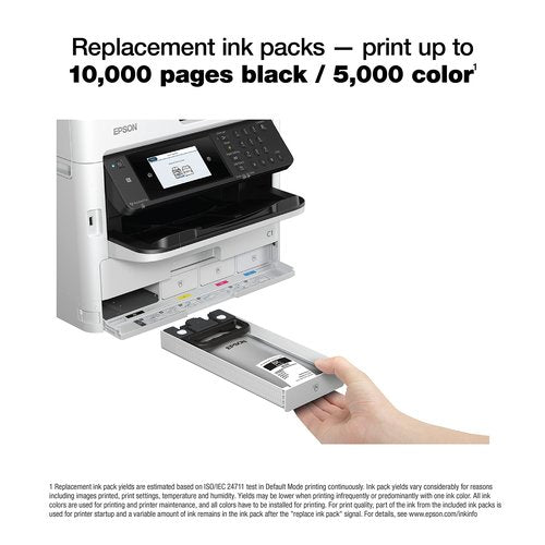 Epson Workforce Pro WF-C5710 Network Multifunction Color Printer, Standard Capacity, Silver
