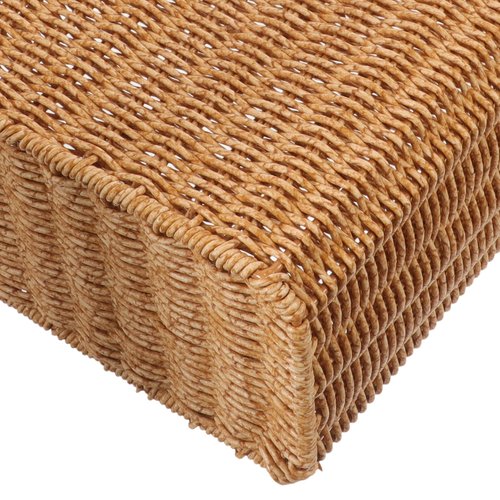 Amosfun Woven Trash Basket Multi-Function Storage Wastebasket for Kitchen and Bathroom Rustic Pastoral Style Lightweight Sundries Organizer for Home