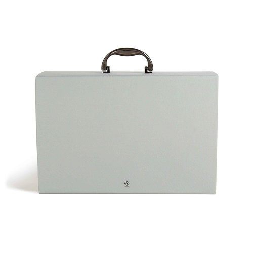 U Brands Fashion Expanding File Folder, Legal Size, 19 Pocket (Gray Linen)