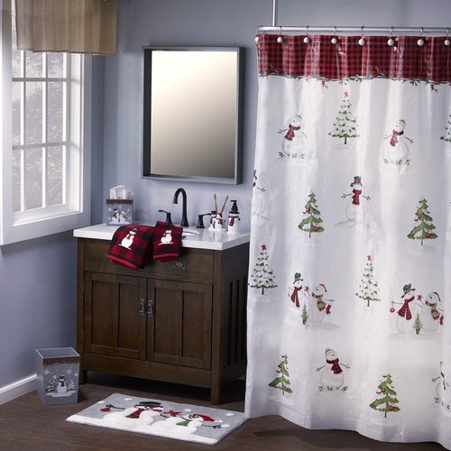SKL Home Woodland Winter, Wastebasket, Red