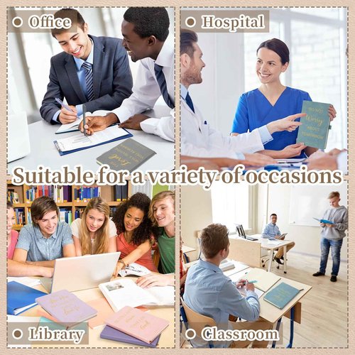 Thenshop 20 Pcs Christmas Christian Gifts Bulk 10pcs Pastel Leather Christian Journals for Women Bible Leather Notebooks with 10pcs Neutral Pens Inspirational A5 Prayer Journals for Women Church Gift