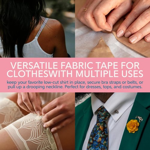 CLING IT2 Double-Sided Clothing Tape - Extra Strength, No Residue, Gentle on Skin, Transparent