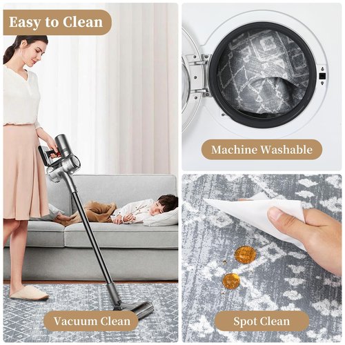CAREMEE Office Chair Mats for Hardwood Floor, 36"X48" Desk Chair Mat for Hard Floor, Gaming Computer Chair Mat Office Rug for Rolling Chairs, Low Pile Carpet Under Chair Floor Protector, Grey Trellis